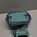 Electric Lunch Box Food Heater, 80W Portable Warmer for Car Truck Work with 304 Stainless Steel Container, 12V/24V/110V Green Heated Lunch Box Suitable for Ideal Driver/Work/Gift