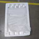 St. Tropez Back to Wall Concealed Tank Toilet Bowl, Black Hardware (White)