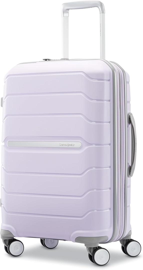 Samsonite Freeform 21-Inch Hardside Carry-On Luggage - Hardshell Carry-On Suitcase - TSA Lock, Airline-Approved - Expandable Hard Shell, Smooth Spinner Wheels for Lightweight Travel - Lilac