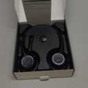 Wireless Headset with Mic for Work, Bluetooth Headset with Noise Canceling Microphone, Wireless Headphones with Mic and USB Dongle and Mute, Fit for Computer/PC/Teams (Black)