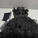 Zalongye Black Costume Girls Dress for Kids Black Family Costumes Halloween Costumes Girls Party Dress (5-6 years, Black)