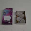 Philips LED 40W A19 4-Pack WhiteDial Multi-CCT (5000K) 450 Lumen (5W = 40W) Dimmable Frosted Flicker-Free Light Bulbs