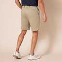 Amazon Essentials Men's Classic-Fit 9" Inseam Moisture-Wicking Stretch Golf Shorts with Active Waistband, Functional Pockets Khaki Brown, 30