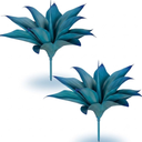 Artificial Agave Plants, UV Resistant Fake Agave Planters for Indoor and Outdoor Decorating Artificial Plants for Outdoors Fake Plants (2Pack) Blue