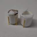 Gold Office Desktop Accessories,pen holder for desk Modern Art Pencil Cup Pot,With Metal Bracket (White)