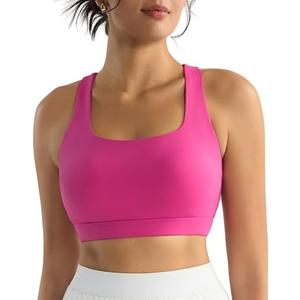 RUNNING GIRL Sports Bras for Women, Molded Cup High Impact Sports Bra Workout Bras for Women High Support Racerback