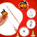 12 Pcs 4th of July Badge Reels Rabbit Retractable Holiday Nurse Badge Clip Reels Holder Felt with Clip for Teachers Doctor Employees Volunteers Xmas Decor(Multi Style)