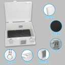 Electrical Junction Box, Outdoor Water Resistant Nema Enclosure, Ventilated ABS Plastic WiFi Project Box with Internal Mounting Panel & Hinged Cover 9.2" Lx 7" Wx 4.6" H