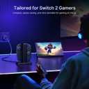 NexiGo Enhanced Controller Charger Compatible with Nintendo Switch 2, Charging Dock for Joy-Pads with Sound Alerts and Charging Indicator, USB Type-C Charging Cable Included