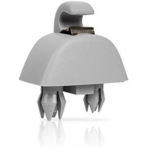 runmade Grey Interior Sun Visor Hook Clip Bracket Compatible with Audi A6 C6; Compatible with VW Passat B7 Polo