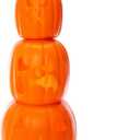 1616Holdings Halloween Decorative Plastic Stacking Carved Pumpkins Jack-o-Lanterns 3 Count