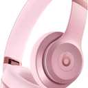 Beats Solo 4 - Wireless On-Ear Bluetooth Headphones, Up to 50-Hour Battery Life, Ultra-Lightweight Comfort, Powerful and Balanced Sound, Apple & Android Compatible - Metallic Pink
