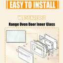 WB56X27480 Oven Door Glass Door Window Pack Assembly Compatible with GE Oven Door Glass Assembly CT9050EK3DS,CT9050EK4DS Etc,Replacement 4466174,AP6034630,PS11766932,EAP11766932 etc