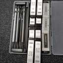 Four Candies 0.7mm Mechanical Pencil Set with Case - 4PCS Metal Mechanical Pencils, 8 Tubes HB #2 Lead Refills, 3PCS 4B Erasers and 9PCS Eraser Refills, Lead Mechanical Pencils for Writing & Drawing