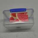 Sistema KLIP IT Rectangular Collection Food Storage Container, 101 oz./3 L, Clear/Blue