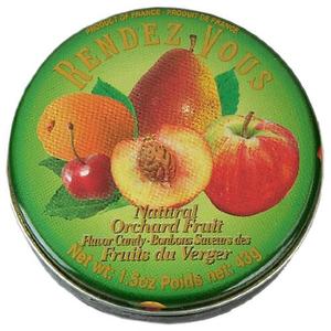 Rendez Vous, French Mini Candies, Orchard Fruit, 1.5 oz (Pack of 12)