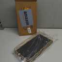 Toilet Paper Basket Holder, 13" Bathroom Tray Countertop, Wood and Metal Toilet Tank Tray Bathroom Vanity Organizer for Toiletry, Kitchen Sink Organizer for Soap Dispenser (Black + Gold)