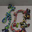 Tough & Strong Dog Toy for Aggressive Chewers  Tough Chew Toys for Large Dogs, Ideal for Tug-of-War & Teeth Cleaning, with 3 Rope Toys & 2 Dog Bags (Regular color)