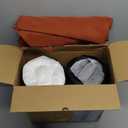 Favoyard Outdoor Seat Cushion Set 24 x 24 Inch Waterproof & Fade Resistant Patio Furniture Cushions with Removable Cover Deep Seat & Back Cushion with Tie Straps for Chair Sofa Couch (Spice)