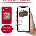 Smart Luggage Tags for Suitcases, 2 Pack QR Code Security Information Luggage Tag, Steel Ring, Waterproof Privacy Protection Luggage Tag, No App No Subscription Needed (Red)