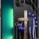 Case for iPhone 14 Pro Max - American Flag Design for Men Boys, Anti-Scratch, Non-Slip+Shockproof Rugged TPU Protective Case