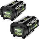 2 Pack-6500mAh Extend Capacity Replacement for Ryobi 40V Battery Compatible with Ryobi 40 Volt Lithium Battery OP4026 OP40601 OP4050A OP4040 OP4030 OP4050 Compatible with 40V Cordless Power Tool