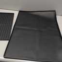 Golener Silicone Coffee Mat Set - 24" x 16" Coffee Bar Mat for Countertop, Kitchen Station Pad Accessories Fit Under Coffee Maker or Machine, Dish Drying Mat, Heat Resistant Kitchen Gadget, Black