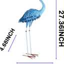 Blue Heron Statue Animal Sculpture Garden Decoration Metal Yard Art for Yard Outdoor Decoration