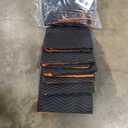 Simpli-Magic Heavy Duty Padded Moving Blankets (12 Pack),Black/Orange