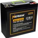 12V 18Ah Lithium LiFePO4 Deep Cycle Battery, 2000+ Cycles Lithium Iron Phosphate Rechargeable Battery for Solar Power, UPS, Lighting, Marine, Scooters, Fish Finder and More, Built-in 20A BMS