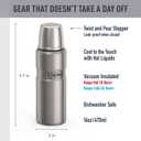THERMOS Stainless King Vacuum-Insulated Compact Bottle, 16 Ounce, Matte Steel