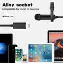 ALTSON Professional Lavalier Microphone for iPhone/Video Conference/Podcast/Voice Dictation/YouTube Grade Omnidirectional Phone Audio Video Recording Condenser Microphone (9.98ft)