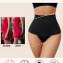 Avidlove Women's Shapewear Tummy Control Thong Mid Waist Lightweight Shaping Underwear Panty Girdle Body Shaper Brief (Black)