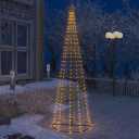 Christmas Cone Tree 123", Water-Resistant PVC and Metal, Star-Topped, Indoor/Outdoor Holiday Decoration