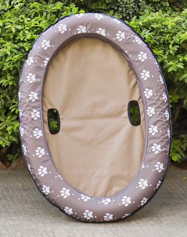 Pet Styled Oval Float for Swimming,Brown
