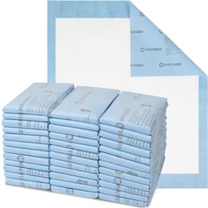HALYARD* Premium Disposable Underpads, 30" x 36" Chux Pads - Bed Pads for Adults with Airlaid Core for Moisture and Odor Control - Premium - Blue (Case of 40)