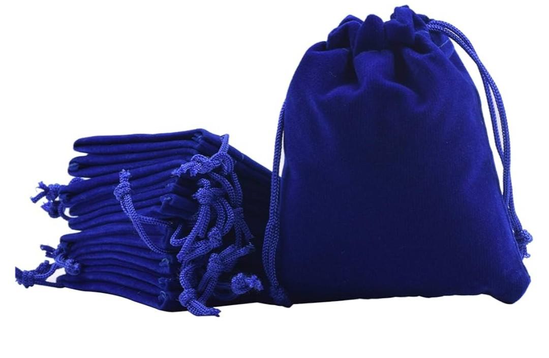 Sansam 24pcs Small Purple Drawstrings Velvet Gift Bags Jewelry Pouches for Wedding Favors, Candy Bags, Party Favors, 7x5