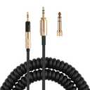 FAAEAL HD598CS Coiled Audio Cable Compatible for Sennheiser HD599SE HD569 HD579 HD518 Audio-Technica ATH-M50x M70x Headphones,2.5mm to 3.5mm Extension Aux Cord with 6.35mm (1/4") Adapter 14ft