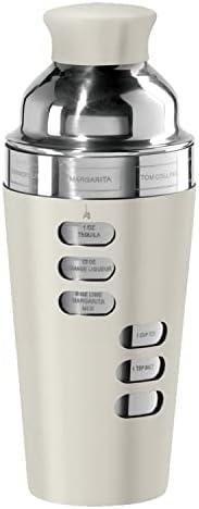 OGGI Dial A Drink Cocktail Shaker-23oz, Stainless Steel Shaker with Built In Strainer, Ideal Cocktail Mixer for Martini, Margarita & More