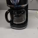 Nostalgia Classic Retro 10 Cup Coffee Maker - One-Touch Drip Brew, Reusable Filter - Anti-Drip, Auto Shutoff, & Time Display - Dishwasher Safe 50 oz Carafe - Black