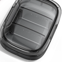 2 Pack 3 Compartment Small Pill Box, Moisture Proof Pill Case, Travel Pill Organizer for Pocket Purse, Daily Portable Medicine Vitamin Box, Fish Oil Box, Supplement Box (Black)