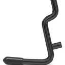 Daanxw 1/ 4 Inch Extra Thick Pegboard Hooks, Only Suitable for 1/ 4" Pegboard Board, Metal Pegboard Hooks for Hanging Storage (All Black, 60pcs L Hook)