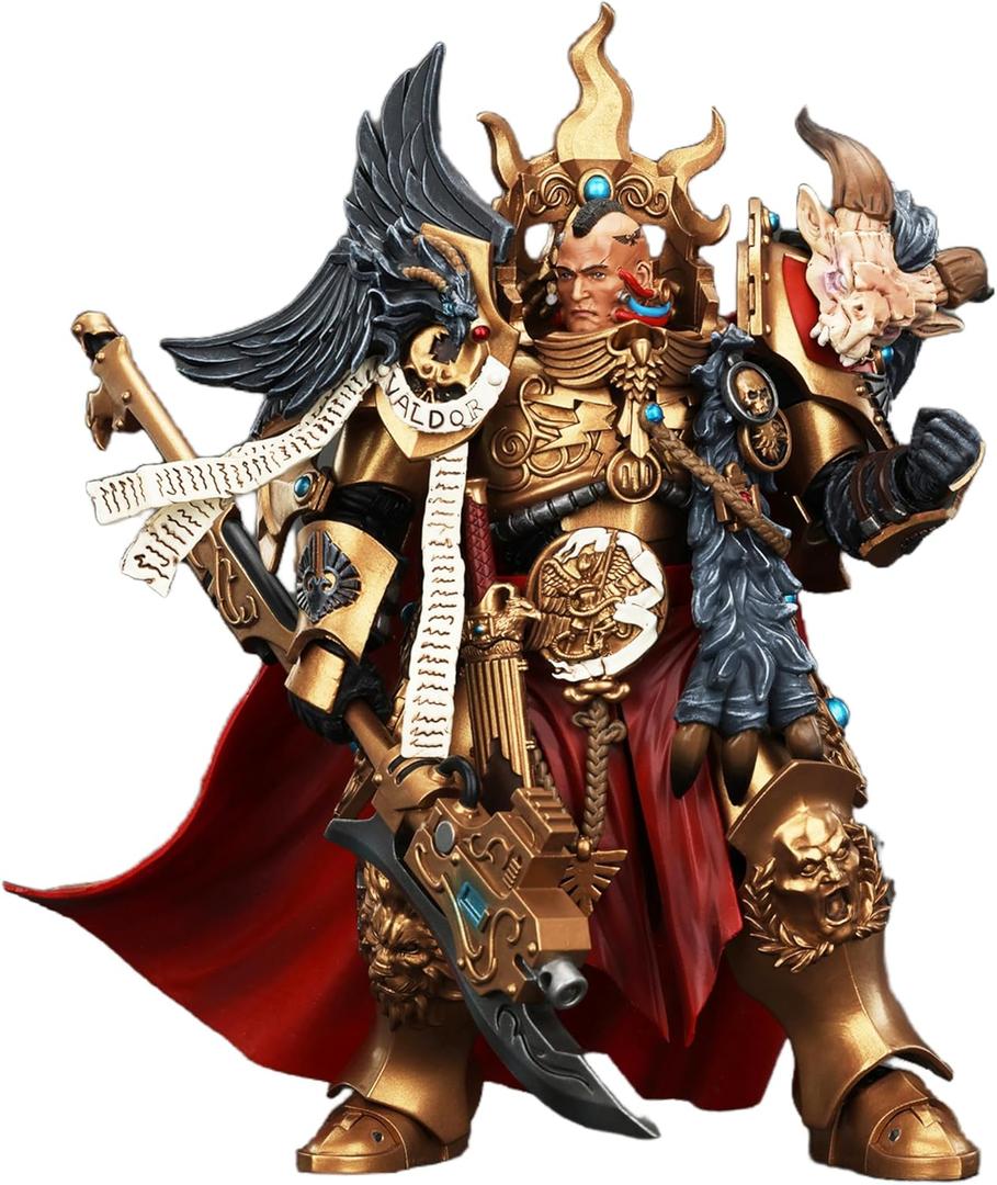 JOYTOY 1/18 Action Figures - Warhammer The Horus Heresy Legio Custodes Constantin Valdor Captain General of The Legio Custodes - 7,Classic Character,Collectible,Age 15 and Above