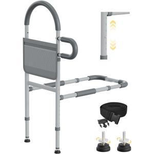 Bed Rails for Elderly Adults Safety, Bedrails for Elderly Adults Grab Bar Bed Handrails, Cane for Seniors with Non-Slip Ergonomic Handle and Storage Pocket, Fit Twin, Full, Queen, King