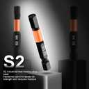 2 x 20PCS Premium Hex Bit Set, Impact Allen Wrench Drill Bit Set (Metric&SAE), 1/4 Hex-Shank S2 Alloy Steel Key Drill Bit Set with Magnetism, CNC Machined Tips, 2" Long with Storage Box