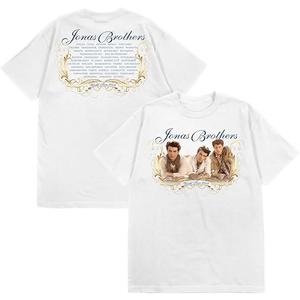 Jonas Brothers Unisex Adult Jonas Brothers Official Merch Lines Vines T-Shirt, Size: M