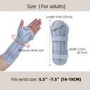 Wrist Fracture Splint,Wrist Brace,for Fractures,Sprains,Pain and Swelling,Arthritis,Tendonitis,Removable Splints for Adult(Left Hand)