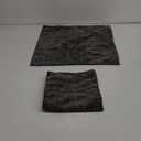 JUSPURBET Pillow Covers 20x20 Set of 2 Decorative Throw Pillow Covers Case for Couch Sofa Bed Soft Chenille Cushion Covers with Hidden Zipper for Home Decor Living Room, Dark Grey