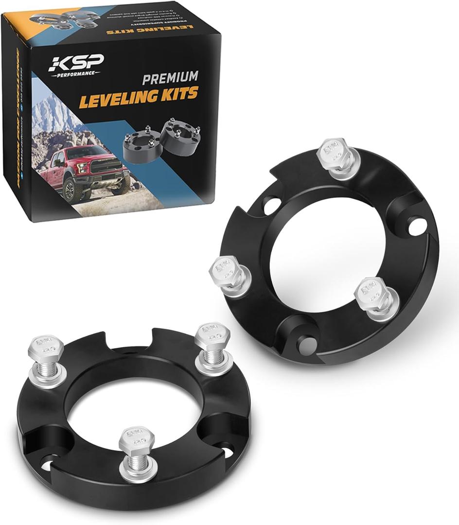 KSP 1.5" Front Leveling Lift Kits for Tacoma, 1.5 inch Front Strut Spacers Lift Kit for Toyota Tacoma 2005-2023 4Runner 2003-2024 FJ Cruiser 2007-2015, 1.5in Suspension Level Kit Aluminum Lift Spacers