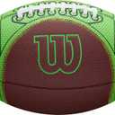 WILSON Hylite Football - Peewee Size, Brown/ Green